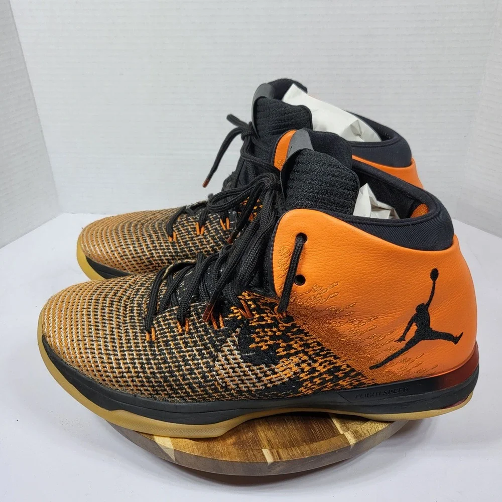Nike Air Jordan 31 Shattered Backboard Orange Black 845037‎ Mens Size 11.5 Read*